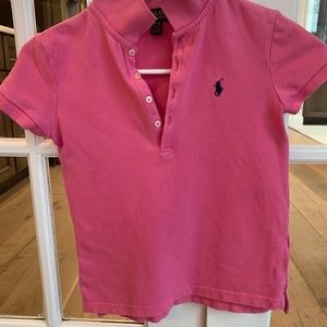 Ralph Lauren girls polo shirt—pink